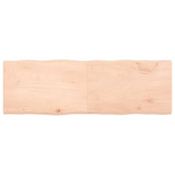 vidaXL Tischplatte 180x60x(2-4) cm Massivholz Unbehandelt Baumkante