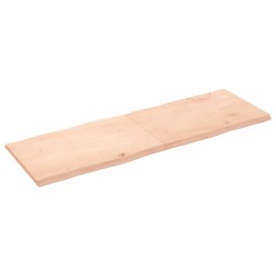 vidaXL Tischplatte 180x60x(2-4) cm Massivholz Unbehandelt Baumkante