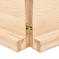 vidaXL Tischplatte 220x60x6 cm Massivholz Eiche Unbehandelt Baumkante vidaXL Tischplatte 220x60x6 cm Massivholz Eiche Unbehandelt Baumkante