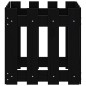 vidaXL Pflanzkübel Lattenzaun-Design Schwarz 40x40x40 cm Kiefernholz vidaXL Pflanzkübel Lattenzaun-Design Schwarz 40x40x40 cm Kiefernholz