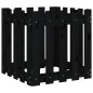 vidaXL Pflanzkübel Lattenzaun-Design Schwarz 50x50x50 cm Kiefernholz vidaXL Pflanzkübel Lattenzaun-Design Schwarz 50x50x50 cm Kiefernholz