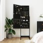Spiegel-Schmuckschrank Freistehend Schwarz 42x38x152 cm Spiegel-Schmuckschrank Freistehend Schwarz 42x38x152 cm