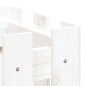 vidaXL Pflanzkübel Lattenzaun-Design Weiß 60x30x30 cm Kiefernholz vidaXL Pflanzkübel Lattenzaun-Design Weiß 60x30x30 cm Kiefernholz