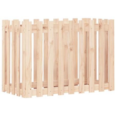 vidaXL Hochbeet Lattenzaun-Design 100x50x70 cm Massivholz Kiefer