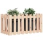 vidaXL Hochbeet Lattenzaun-Design 100x50x70 cm Massivholz Kiefer vidaXL Hochbeet Lattenzaun-Design 100x50x70 cm Massivholz Kiefer