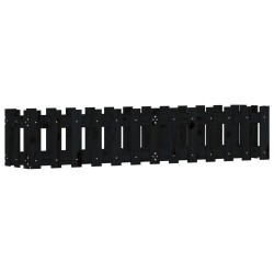 vidaXL Hochbeet Latten-Design Schwarz 150x30x30 cm Massivholz Kiefer