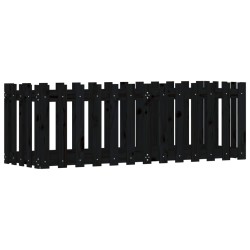 vidaXL Hochbeet Latten-Design Schwarz 150x50x50 cm Massivholz Kiefer