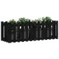 vidaXL Hochbeet Latten-Design Schwarz 150x50x50 cm Massivholz Kiefer vidaXL Hochbeet Latten-Design Schwarz 150x50x50 cm Massivholz Kiefer