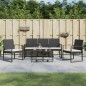 vidaXL 5-tlg. Garten-Essgruppe mit Kissen Schwarz PP-Rattan vidaXL 5-tlg. Garten-Essgruppe mit Kissen Schwarz PP-Rattan