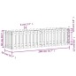 vidaXL Hochbeet Lattenzaun-Design 200x50x50 cm Massivholz Kiefer vidaXL Hochbeet Lattenzaun-Design 200x50x50 cm Massivholz Kiefer