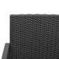 vidaXL 5-tlg. Garten-Essgruppe mit Kissen Schwarz PP-Rattan vidaXL 5-tlg. Garten-Essgruppe mit Kissen Schwarz PP-Rattan