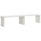 vidaXL Gartenbank Ausziehbar Weiß 212,5x40,5x45 cm Massivholz Kiefer vidaXL Gartenbank Ausziehbar Weiß 212,5x40,5x45 cm Massivholz Kiefer
