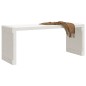 vidaXL Gartenbank Ausziehbar Weiß 212,5x40,5x45 cm Massivholz Kiefer vidaXL Gartenbank Ausziehbar Weiß 212,5x40,5x45 cm Massivholz Kiefer