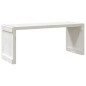 vidaXL Gartenbank Ausziehbar Weiß 212,5x40,5x45 cm Massivholz Kiefer vidaXL Gartenbank Ausziehbar Weiß 212,5x40,5x45 cm Massivholz Kiefer