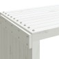 vidaXL Gartenbank Ausziehbar Weiß 212,5x40,5x45 cm Massivholz Kiefer vidaXL Gartenbank Ausziehbar Weiß 212,5x40,5x45 cm Massivholz Kiefer