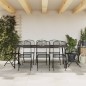 vidaXL 9-tlg. Garten-Essgruppe Anthrazit Streckgitter vidaXL 9-tlg. Garten-Essgruppe Anthrazit Streckgitter
