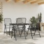 vidaXL 5-tlg. Garten-Essgruppe Anthrazit Streckgitter vidaXL 5-tlg. Garten-Essgruppe Anthrazit Streckgitter