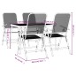 vidaXL 5-tlg. Garten-Essgruppe Anthrazit Streckgitter vidaXL 5-tlg. Garten-Essgruppe Anthrazit Streckgitter