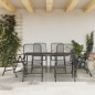 vidaXL 7-tlg. Garten-Essgruppe Anthrazit Streckgitter vidaXL 7-tlg. Garten-Essgruppe Anthrazit Streckgitter