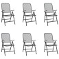 vidaXL 7-tlg. Garten-Essgruppe Anthrazit Streckgitter vidaXL 7-tlg. Garten-Essgruppe Anthrazit Streckgitter