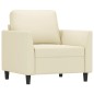 vidaXL Sessel Creme 60 cm Kunstleder vidaXL Sessel Creme 60 cm Kunstleder