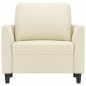 vidaXL Sessel Creme 60 cm Kunstleder vidaXL Sessel Creme 60 cm Kunstleder