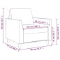 vidaXL Sessel Creme 60 cm Kunstleder vidaXL Sessel Creme 60 cm Kunstleder