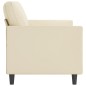 vidaXL 3-Sitzer-Sofa Creme 180 cm Kunstleder vidaXL 3-Sitzer-Sofa Creme 180 cm Kunstleder
