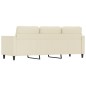 vidaXL 3-Sitzer-Sofa Creme 180 cm Kunstleder vidaXL 3-Sitzer-Sofa Creme 180 cm Kunstleder