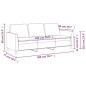 vidaXL 3-Sitzer-Sofa Creme 180 cm Kunstleder vidaXL 3-Sitzer-Sofa Creme 180 cm Kunstleder