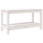 vidaXL Gartenbank Weiß 82,5x35x45 cm Massivholz Kiefer vidaXL Gartenbank Weiß 82,5x35x45 cm Massivholz Kiefer