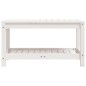 vidaXL Gartenbank Weiß 82,5x35x45 cm Massivholz Kiefer vidaXL Gartenbank Weiß 82,5x35x45 cm Massivholz Kiefer
