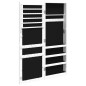 Schmuckschrank mit Spiegel Wandmontage Weiß 37,5x10x106 cm Schmuckschrank mit Spiegel Wandmontage Weiß 37,5x10x106 cm