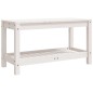 vidaXL Gartenbank Weiß 82,5x35x45 cm Massivholz Kiefer vidaXL Gartenbank Weiß 82,5x35x45 cm Massivholz Kiefer