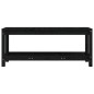 vidaXL Gartenbank Schwarz 108x35x45 cm Massivholz Kiefer vidaXL Gartenbank Schwarz 108x35x45 cm Massivholz Kiefer
