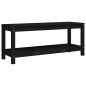 vidaXL Gartenbank Schwarz 108x35x45 cm Massivholz Kiefer vidaXL Gartenbank Schwarz 108x35x45 cm Massivholz Kiefer