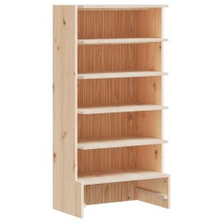 vidaXL Schuhregal 52x30x104 cm Massivholz Kiefer