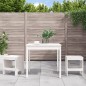 vidaXL 3-tlg. Garten-Bistro-Set Weiß Massivholz Kiefer vidaXL 3-tlg. Garten-Bistro-Set Weiß Massivholz Kiefer