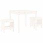 vidaXL 3-tlg. Garten-Bistro-Set Weiß Massivholz Kiefer vidaXL 3-tlg. Garten-Bistro-Set Weiß Massivholz Kiefer