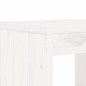 vidaXL 3-tlg. Garten-Bistro-Set Weiß Massivholz Kiefer vidaXL 3-tlg. Garten-Bistro-Set Weiß Massivholz Kiefer