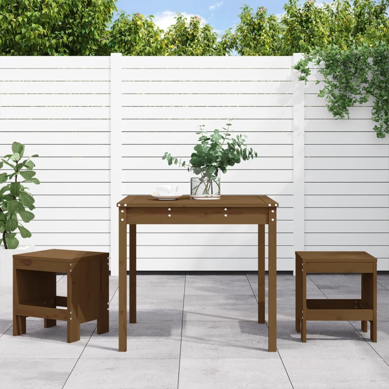vidaXL 3-tlg. Garten-Bistro-Set Honigbraun Massivholz Kiefer vidaXL 3-tlg. Garten-Bistro-Set Honigbraun Massivholz Kiefer