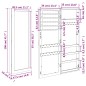 Schmuckschrank mit Spiegel Wandmontage Weiß 37,5x10x106 cm Schmuckschrank mit Spiegel Wandmontage Weiß 37,5x10x106 cm
