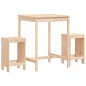 vidaXL 3-tlg. Gartenbar-Set Massivholz Kiefer vidaXL 3-tlg. Gartenbar-Set Massivholz Kiefer