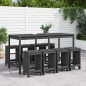 vidaXL 9-tlg. Gartenbar-Set Grau Massivholz Kiefer vidaXL 9-tlg. Gartenbar-Set Grau Massivholz Kiefer