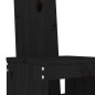 vidaXL 3-tlg. Gartenbar-Set Schwarz Massivholz Kiefer vidaXL 3-tlg. Gartenbar-Set Schwarz Massivholz Kiefer