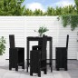 vidaXL 5-tlg. Gartenbar-Set Schwarz Massivholz Kiefer vidaXL 5-tlg. Gartenbar-Set Schwarz Massivholz Kiefer