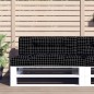 vidaXL Palettenkissen Schwarz Karomuster 120x40x12 cm Stoff vidaXL Palettenkissen Schwarz Karomuster 120x40x12 cm Stoff