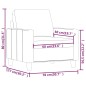 vidaXL Sessel Cappuccino-Braun 60 cm Kunstleder vidaXL Sessel Cappuccino-Braun 60 cm Kunstleder