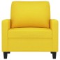 vidaXL Sessel Hellgelb 60 cm Stoff vidaXL Sessel Hellgelb 60 cm Stoff