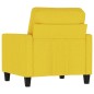 vidaXL Sessel Hellgelb 60 cm Stoff vidaXL Sessel Hellgelb 60 cm Stoff